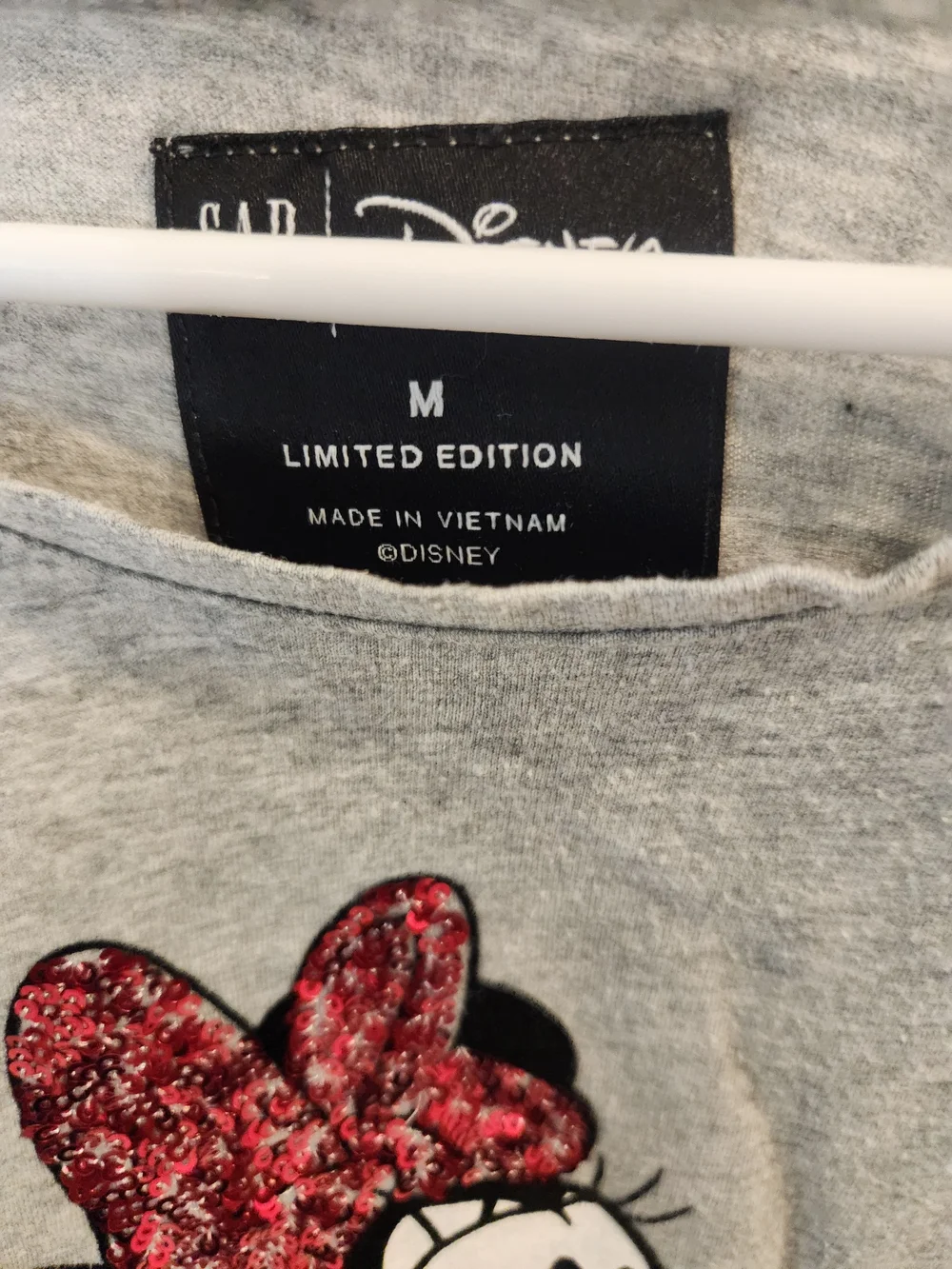GAP Girls' Limited Ed Minnie Mouse Sequin Long-Sleeve Top